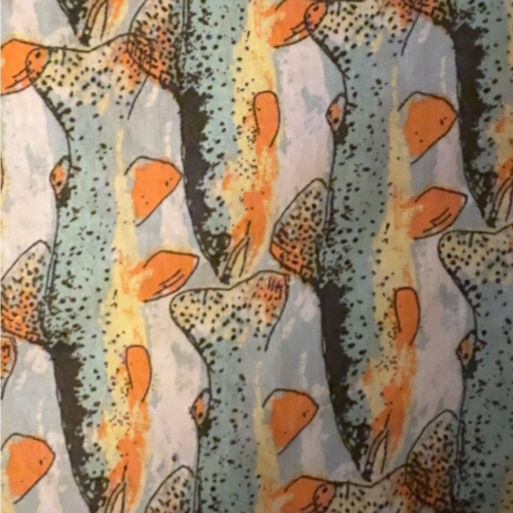 Eddie Bauer Men's fish Patterned Shirt - Picture 2 of 3